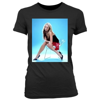 Jennifer Ellison Women's Junior Cut Crewneck T-Shirt