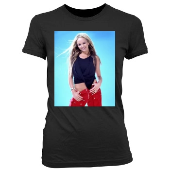 Jennifer Ellison Women's Junior Cut Crewneck T-Shirt