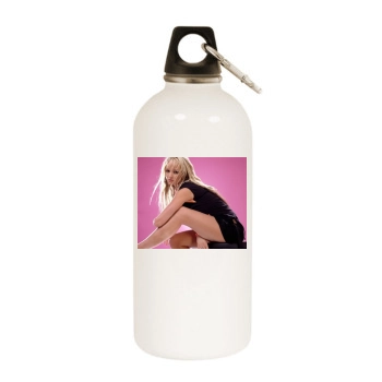 Jennifer Ellison White Water Bottle With Carabiner