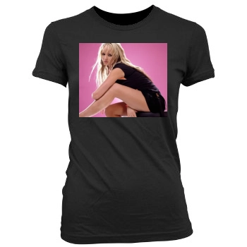 Jennifer Ellison Women's Junior Cut Crewneck T-Shirt