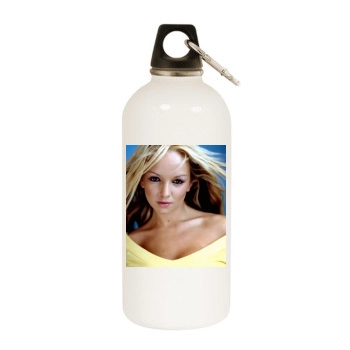 Jennifer Ellison White Water Bottle With Carabiner