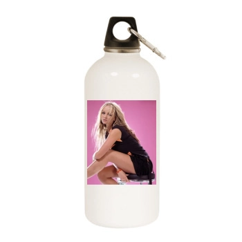 Jennifer Ellison White Water Bottle With Carabiner