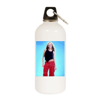 Jennifer Ellison White Water Bottle With Carabiner