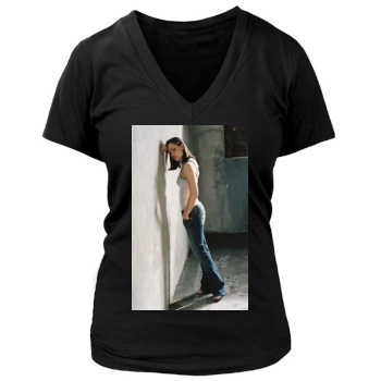 Jennifer Garner Women's Deep V-Neck TShirt