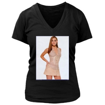 Jennifer Garner Women's Deep V-Neck TShirt