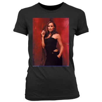 Jennifer Garner Women's Junior Cut Crewneck T-Shirt