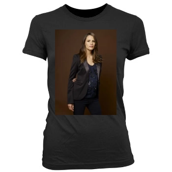 Jennifer Garner Women's Junior Cut Crewneck T-Shirt