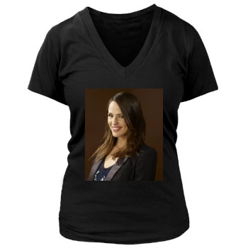 Jennifer Garner Women's Deep V-Neck TShirt