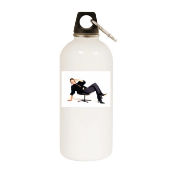 Jennifer Garner White Water Bottle With Carabiner