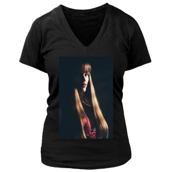 Jennifer Garner Women's Deep V-Neck TShirt