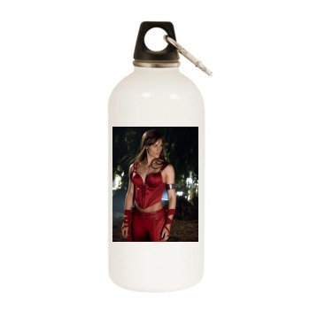 Jennifer Garner White Water Bottle With Carabiner