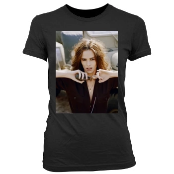 Jennifer Garner Women's Junior Cut Crewneck T-Shirt