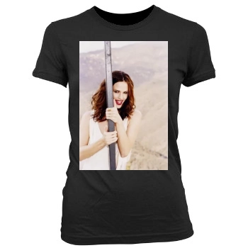 Jennifer Garner Women's Junior Cut Crewneck T-Shirt