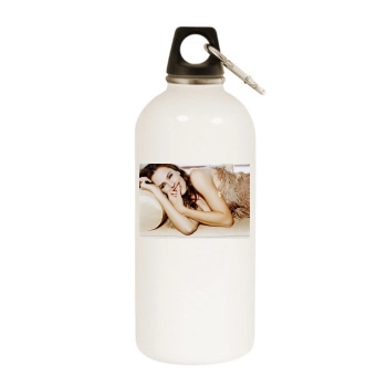 Jennifer Garner White Water Bottle With Carabiner