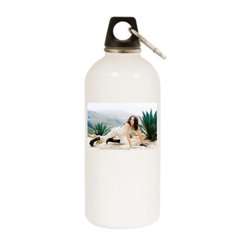 Jennifer Garner White Water Bottle With Carabiner