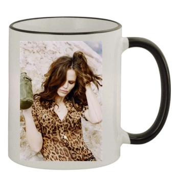 Jennifer Garner 11oz Colored Rim & Handle Mug