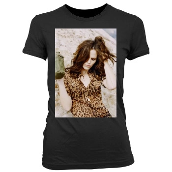 Jennifer Garner Women's Junior Cut Crewneck T-Shirt