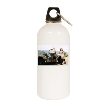 Jennifer Garner White Water Bottle With Carabiner