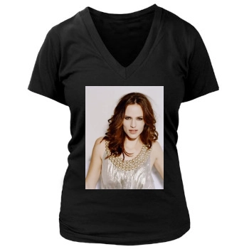 Jennifer Garner Women's Deep V-Neck TShirt