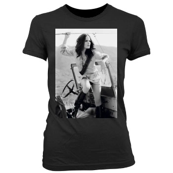 Jennifer Garner Women's Junior Cut Crewneck T-Shirt