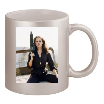 Jennifer Garner 11oz Metallic Silver Mug