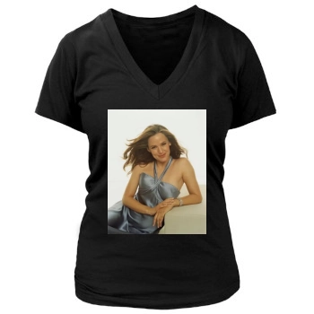 Jennifer Garner Women's Deep V-Neck TShirt