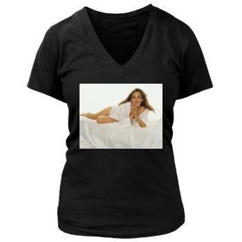 Jennifer Garner Women's Deep V-Neck TShirt