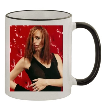 Jennifer Garner 11oz Colored Rim & Handle Mug