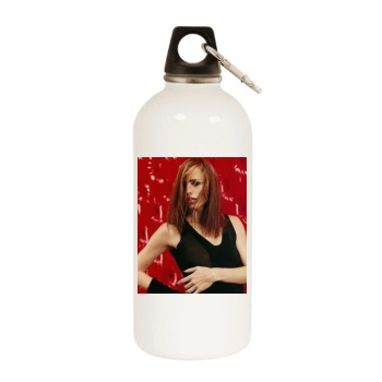 Jennifer Garner White Water Bottle With Carabiner