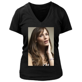 Jennifer Garner Women's Deep V-Neck TShirt