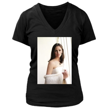 Jennifer Garner Women's Deep V-Neck TShirt