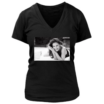 Jennifer Garner Women's Deep V-Neck TShirt