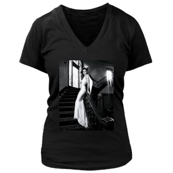 Jennifer Garner Women's Deep V-Neck TShirt