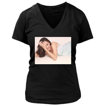 Jennifer Garner Women's Deep V-Neck TShirt