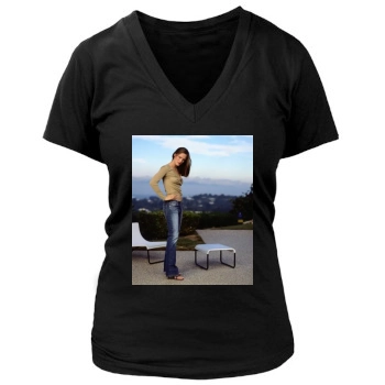 Jennifer Garner Women's Deep V-Neck TShirt