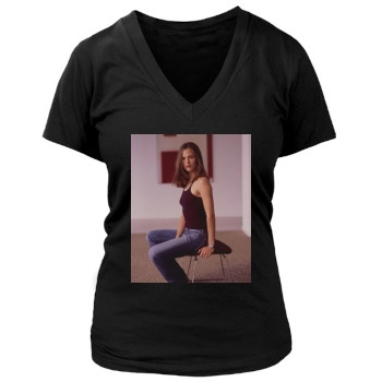 Jennifer Garner Women's Deep V-Neck TShirt