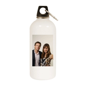 Jennifer Garner White Water Bottle With Carabiner