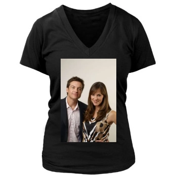 Jennifer Garner Women's Deep V-Neck TShirt