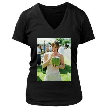 Jennifer Garner Women's Deep V-Neck TShirt