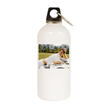 Jennifer Garner White Water Bottle With Carabiner