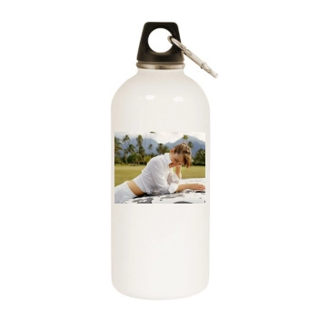 Jennifer Garner White Water Bottle With Carabiner