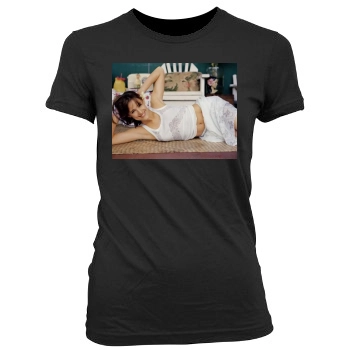 Jennifer Garner Women's Junior Cut Crewneck T-Shirt