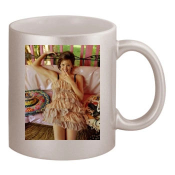 Jennifer Garner 11oz Metallic Silver Mug