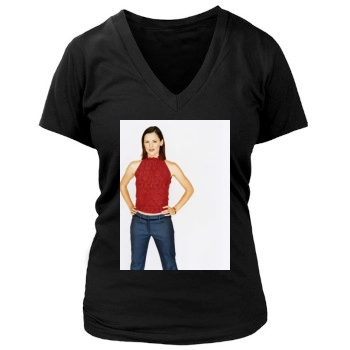 Jennifer Garner Women's Deep V-Neck TShirt