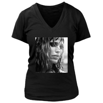 Jennifer Garner Women's Deep V-Neck TShirt