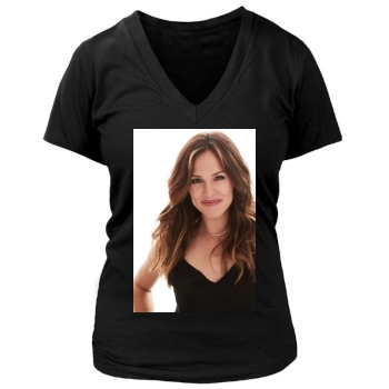 Jennifer Garner Women's Deep V-Neck TShirt