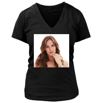 Jennifer Garner Women's Deep V-Neck TShirt