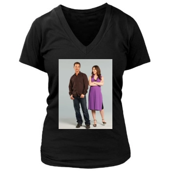 Jennifer Garner Women's Deep V-Neck TShirt