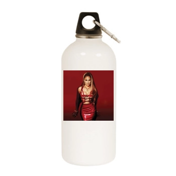 Jennifer Lopez White Water Bottle With Carabiner