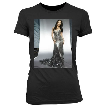 Jennifer Lopez Women's Junior Cut Crewneck T-Shirt